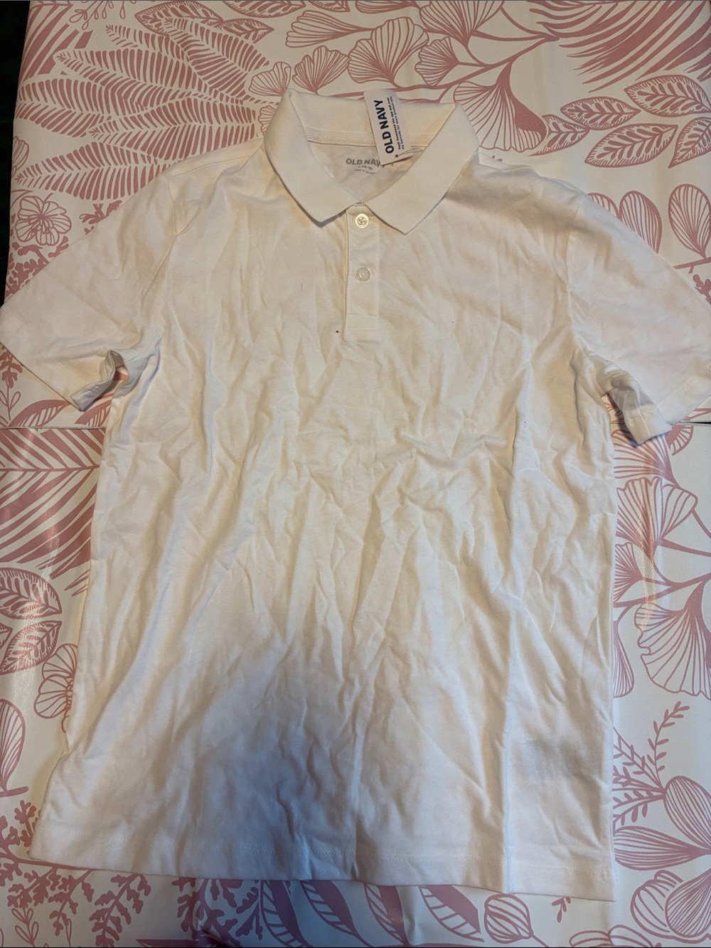 Old Navy White Men’s Short-Sleeve Polo